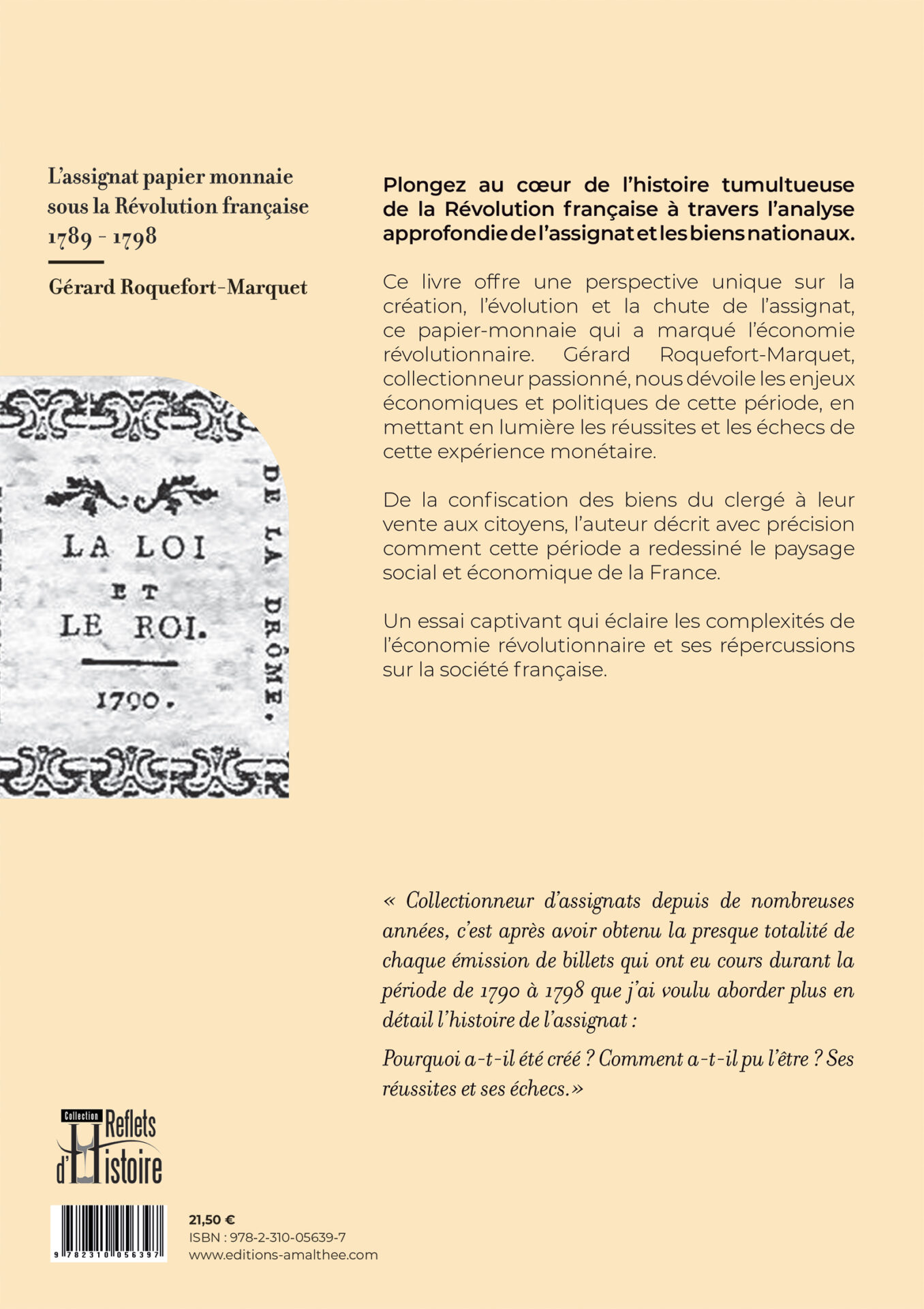 L'assignat papier monnaie sous la Révolution française 1789 - 1798 – Image 2